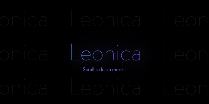 Leonica - сайт портфолио с использованием GSAP
