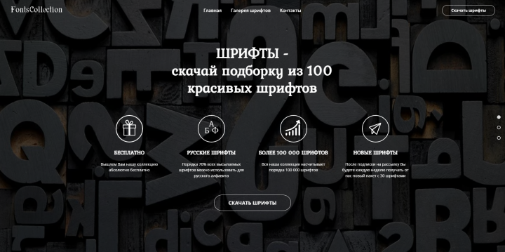 Коллекция из 100 000 шрифтов
