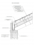 Чертеж узла кровли