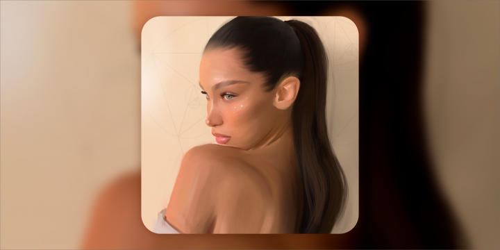 Bella Hadid, portrait