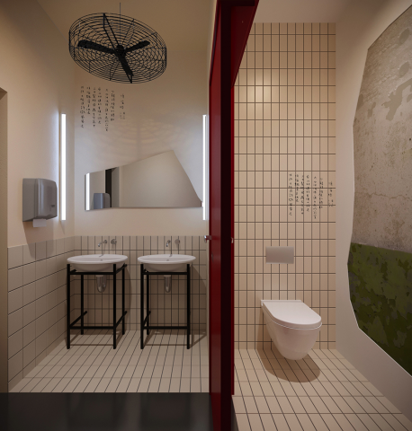 Санузел ресторана в Санкт-Петербурге