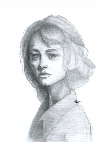 Набросок. Портрет девушки
