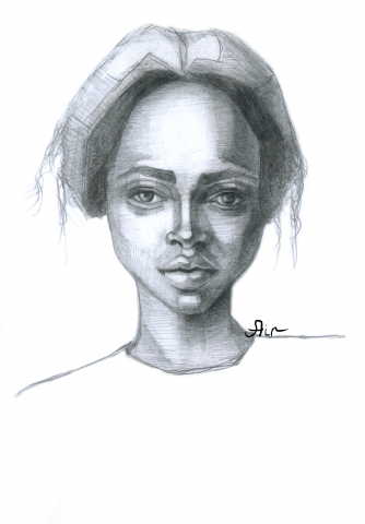 Набросок. Портрет девушки