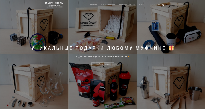 Разработка сайта "Mansdream"