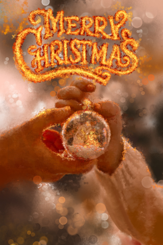 Иллюстрация открытка к Рождеству