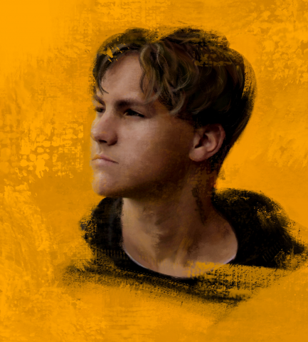 Иллюстрация портрет певца