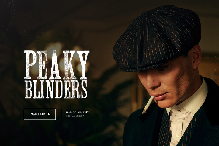 Дизайн Landing Page Peaky Blinders