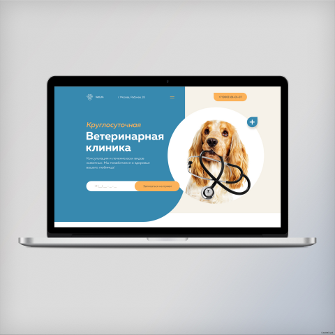 Landing Page для ветеринарной клиники
