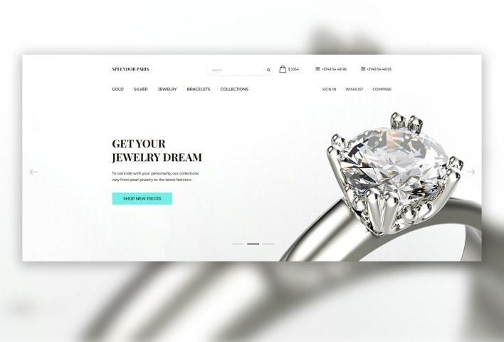 Сайт ювелирной компании