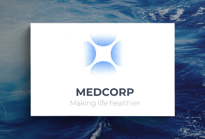 Логотип медицинского центра Medcorp