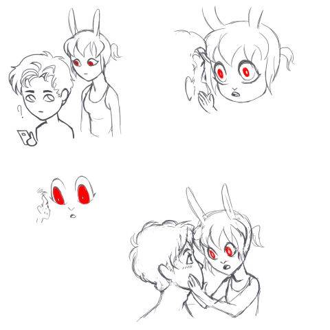 Наброски персонажей для анимации