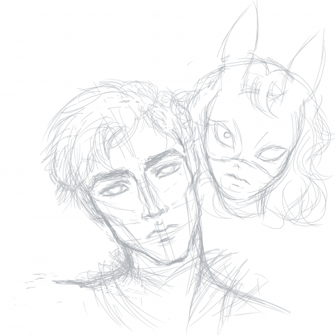 Эскиз авторских персонажей