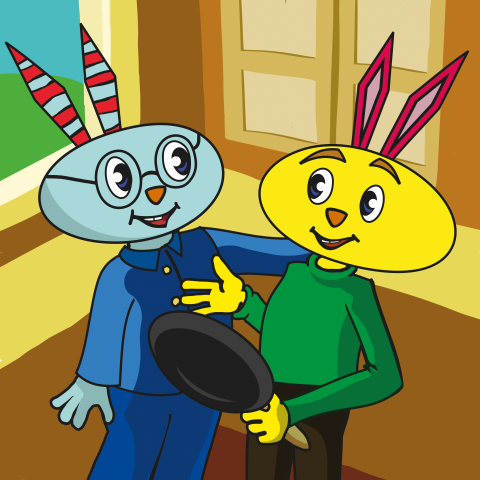 Кадр комикса детского журнала