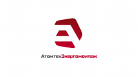 Логотип компании "АтомтехЭнергомонтаж"