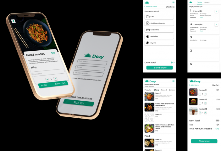 Приложение для заказа еды