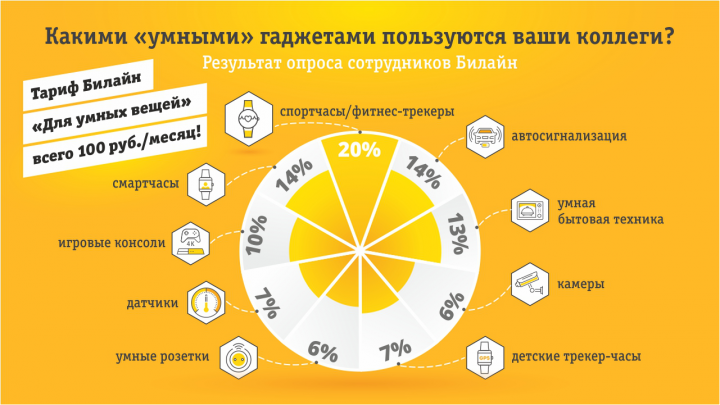 Инфографика для внутренней коммуникации в "Билайн"