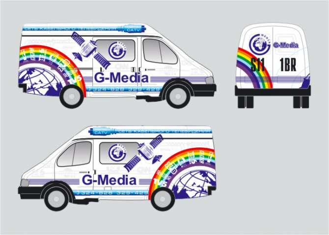 Брендированная Газель кабельного телевидения