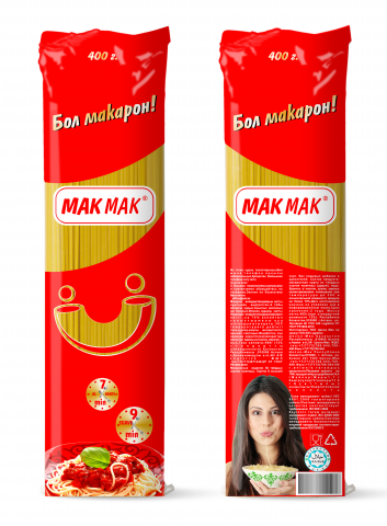 Упаковка спагетти Mak Mak
