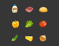 иконки растровые (еда)