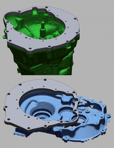 Модель адаптера электродвигателя и КПП