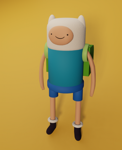 модель Фина из мультсериала "Время приключений"