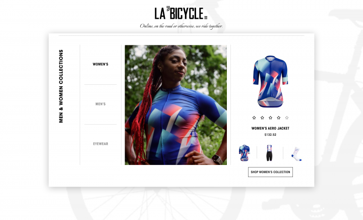 Дизайн сайта: La'Bicycle