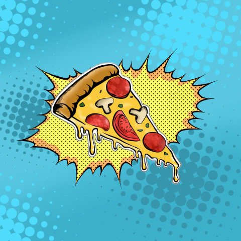 Иллюстрация в стиле POP ART