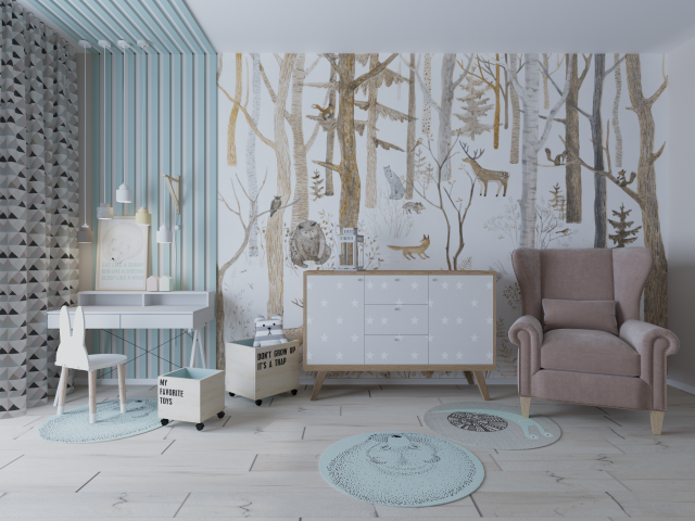 Дизайн проект детской комнаты