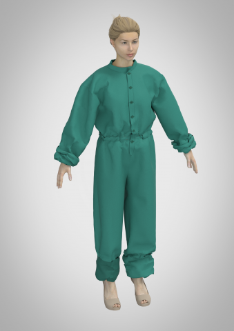 Создание лекал и визуализация Unisex-комбинезона в Clo3D