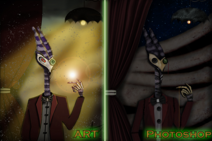 My art vs Photoshop