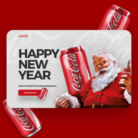 Концепт сайта Coca-Cola