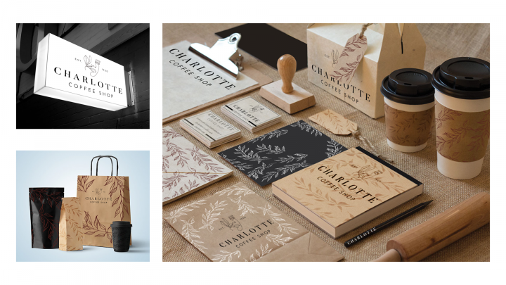 Разработка упаковки для кофейни "Charlotte"
