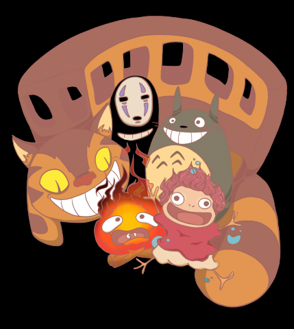 Иллюстраниция. Фан-арт. Аниме. Ghibli.