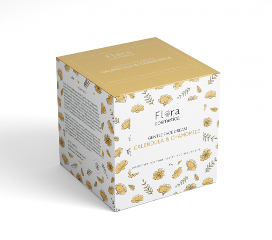 Упаковка для крема фирмы "Flora cosmetica"