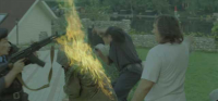 Горящий человек.