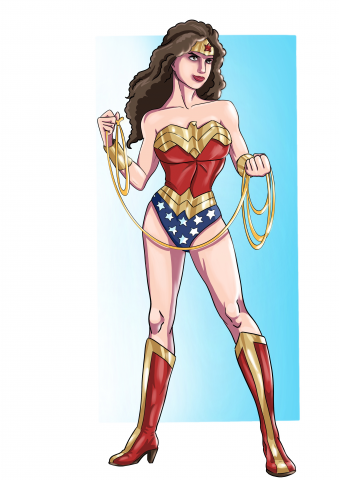 Портрет в образе Чудо-женщины