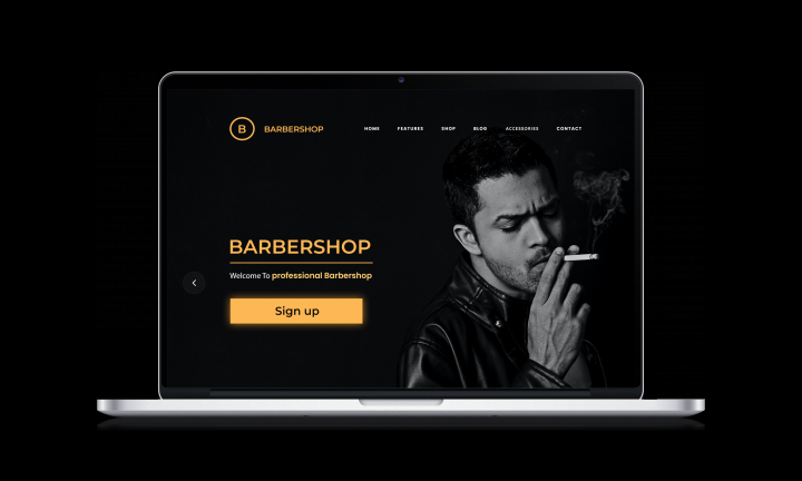 Landing Page для BARBERSHOP