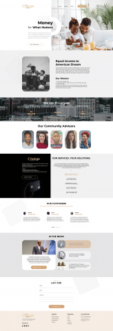 Finance company - Landing Page