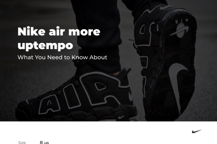 Дизайн коцепт Nike Air More Uptempo