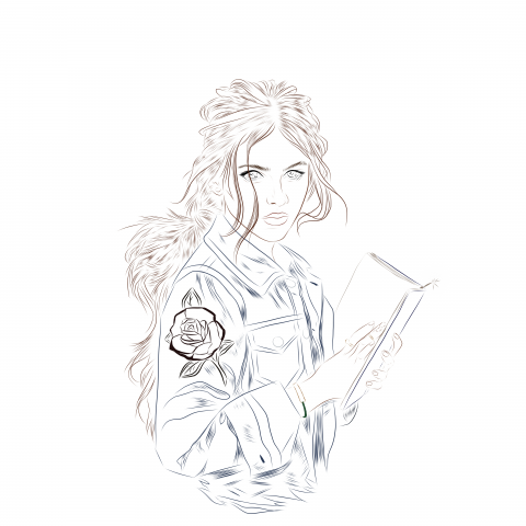 Sketch герой из мультфильма