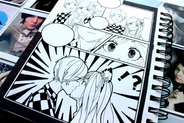 Проба в рисование комиксов.