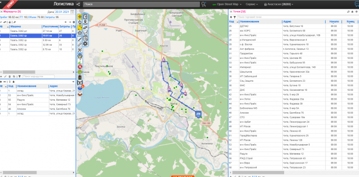 Многорейсовые маршруты