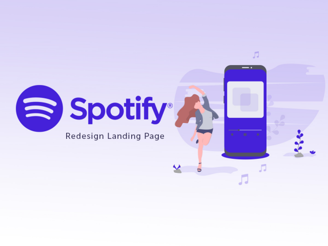 Редизайн LANDING PAGE для Spotify
