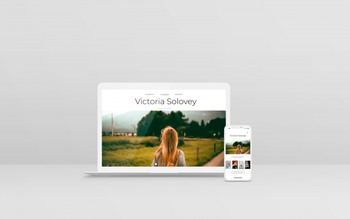 Сайт - портфолио для фотографа