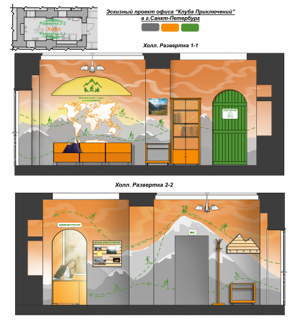 Дизайн-проект офиса турфирмы