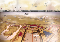 Визуализация спортивного аэродрома. Общий вид