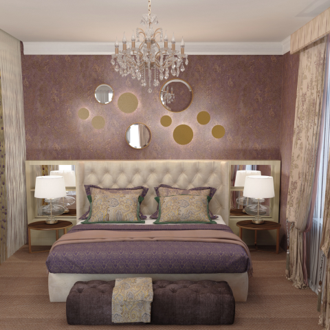 Спальня в загородном доме