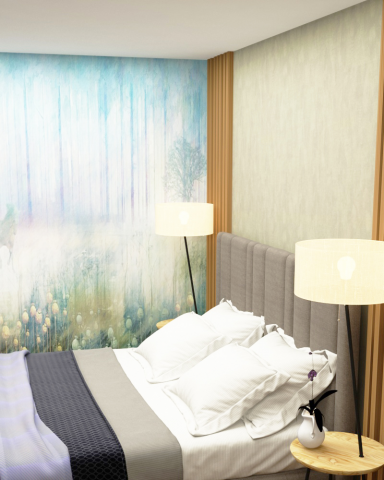 спальня в таун-хаусе