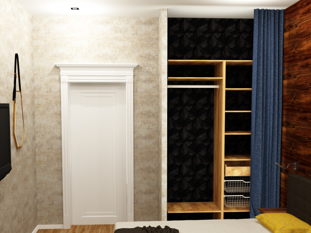 спальня для молодого человека