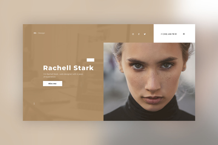 Landing Page of Web Designer